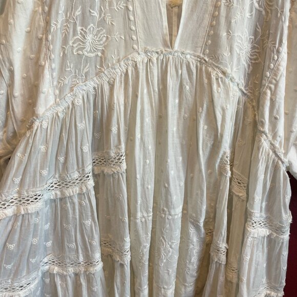 Free People Dreamy White Mini Dress; Size S - Picture 4 of 10